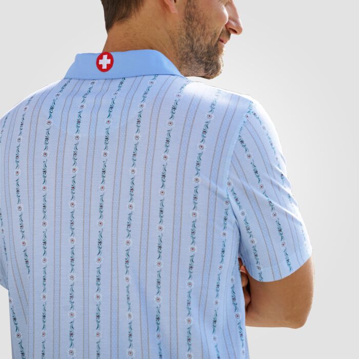 ISA Herren Poloshirt Edelweiss