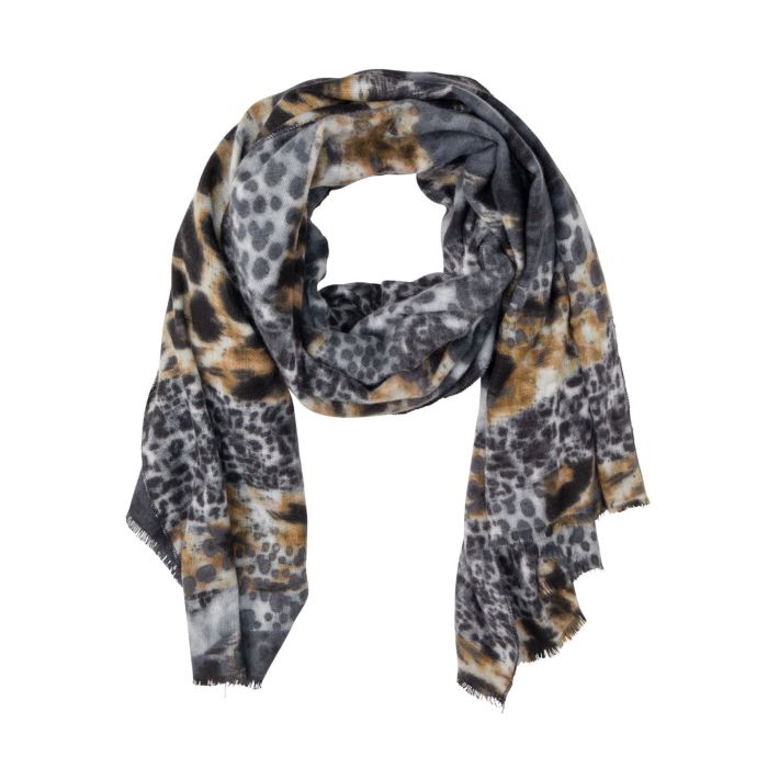 Image of Langschal mit Animalprint, blau bei Lehner Versand Schweiz