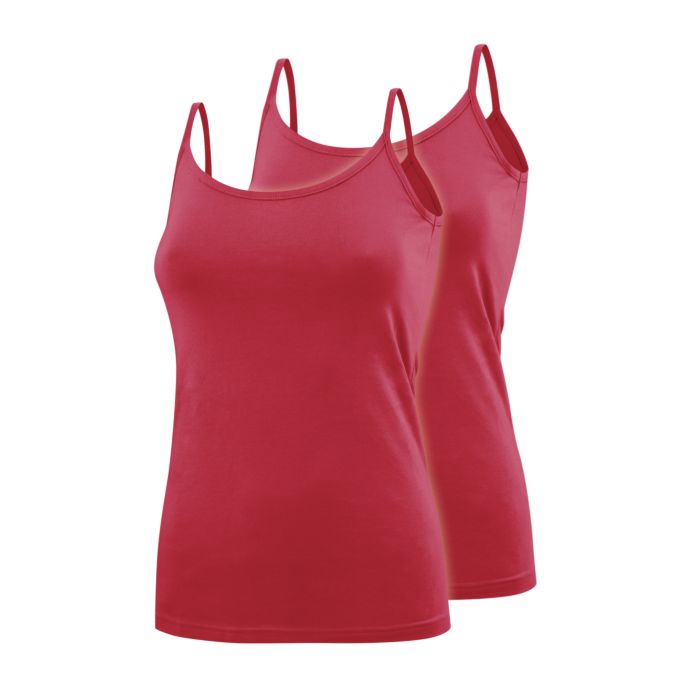 Image of Artime Träger-Top Duo-Pack, koralle, XL bei Lehner Versand Schweiz