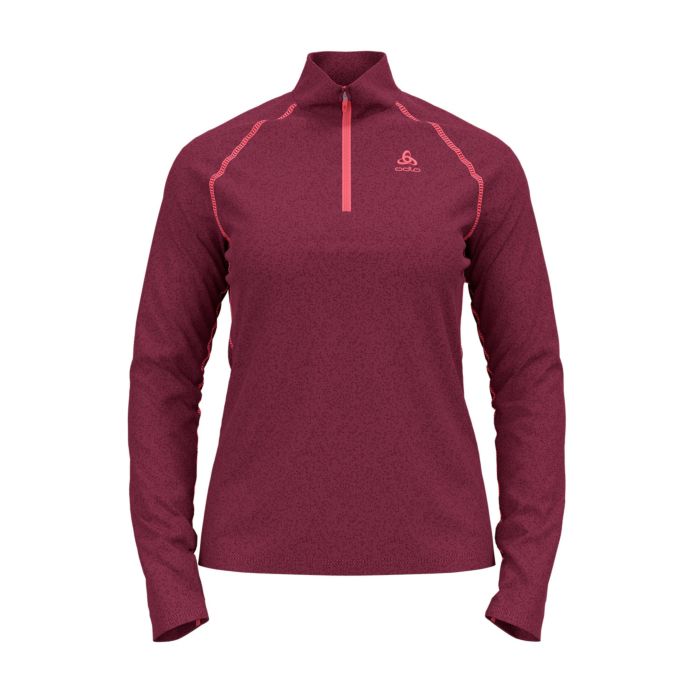 Image of Odlo Damen Fleece-Shirt langarm, weinrot, XS bei Lehner Versand Schweiz