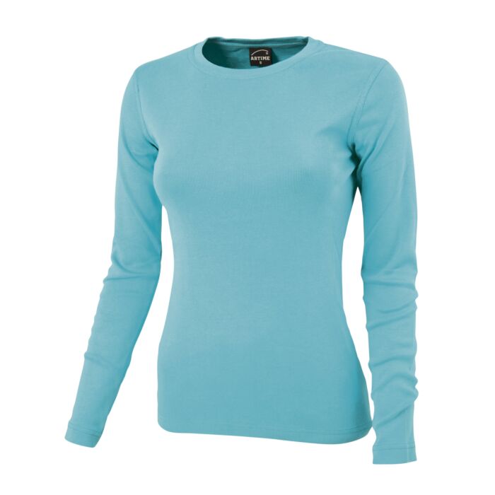 Rundhals-Shirt langarm