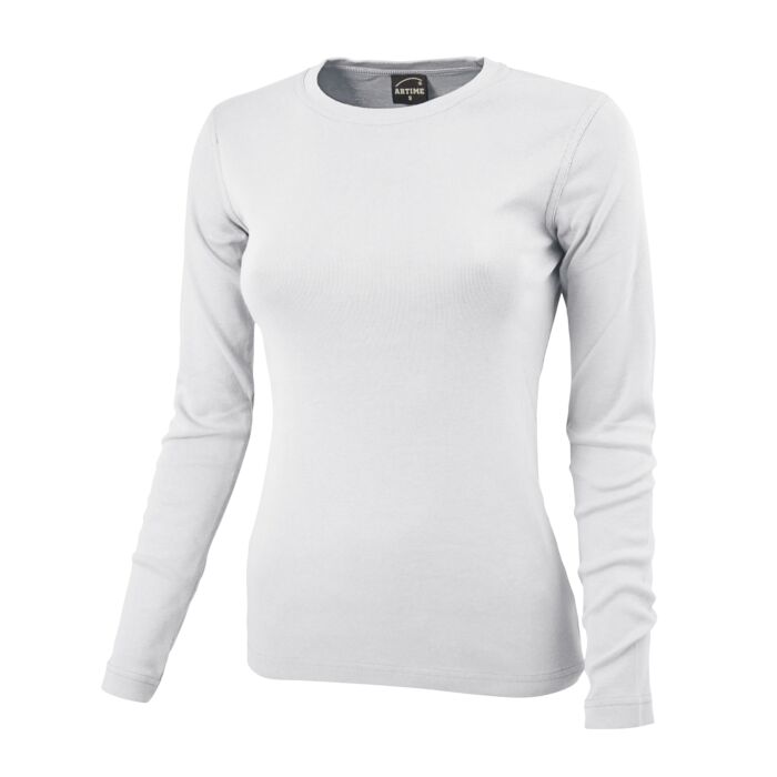 Rundhals-Shirt langarm
