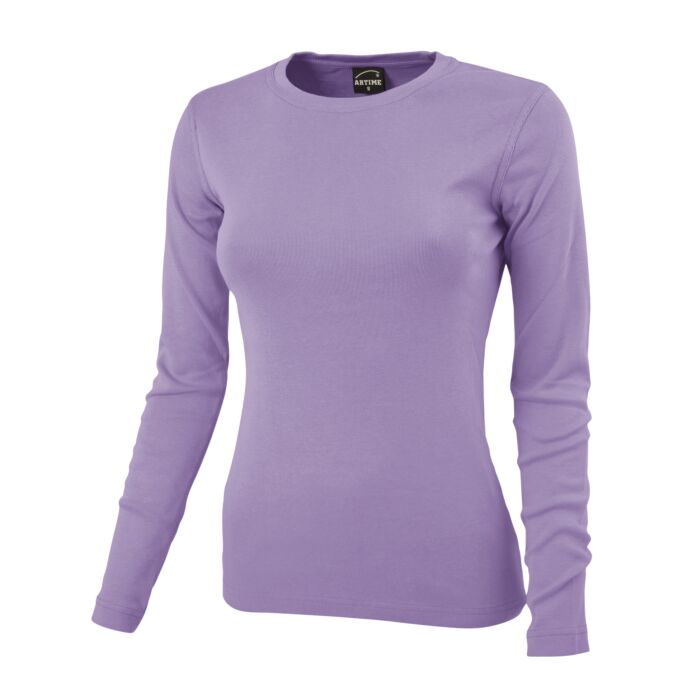 Rundhals-Shirt langarm