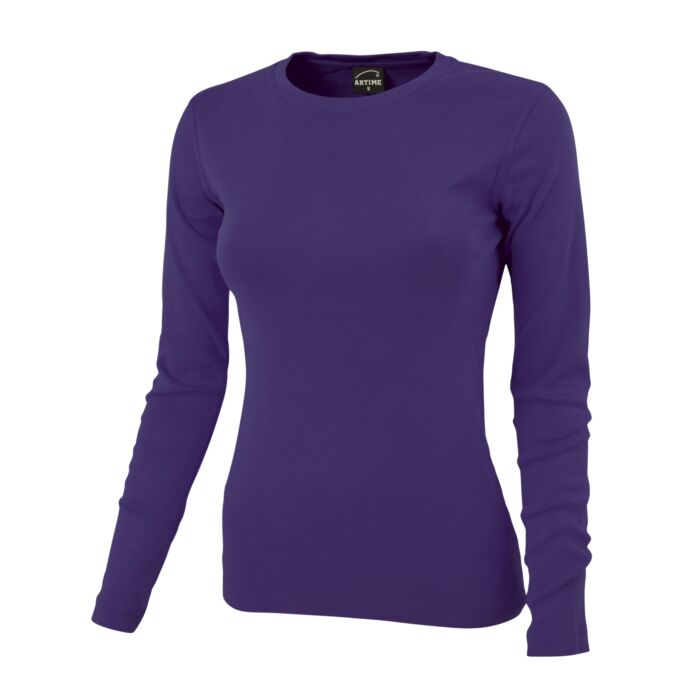 Rundhals-Shirt langarm