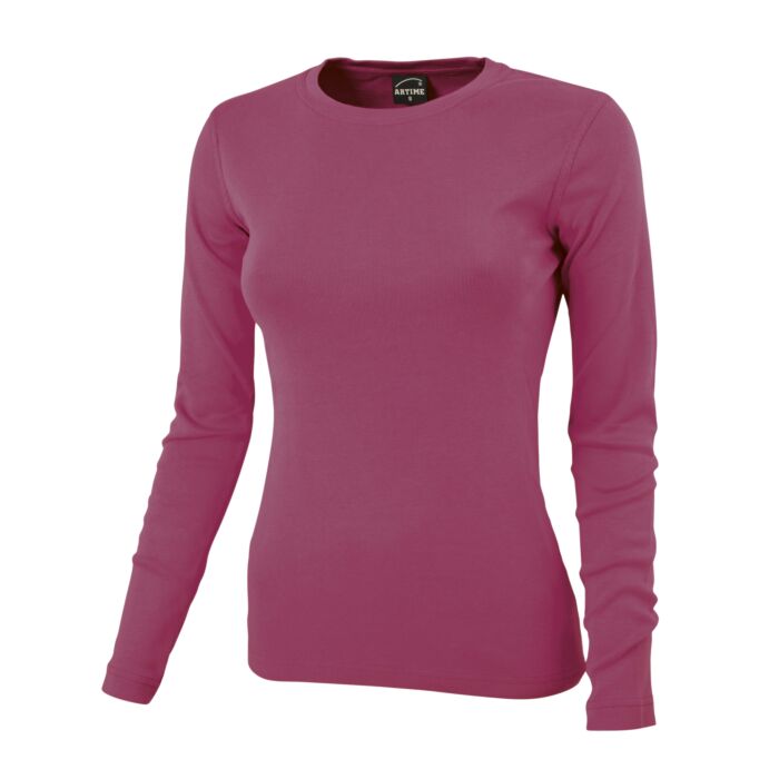 Rundhals-Shirt langarm