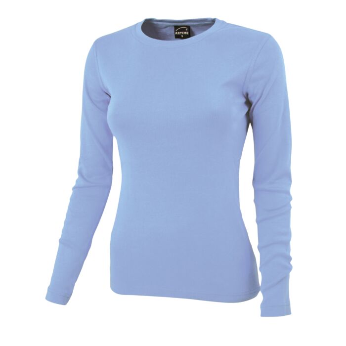 Rundhals-Shirt langarm