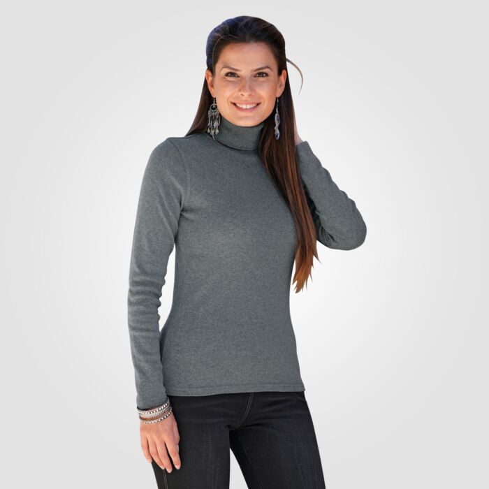 Rollkragen-Shirt