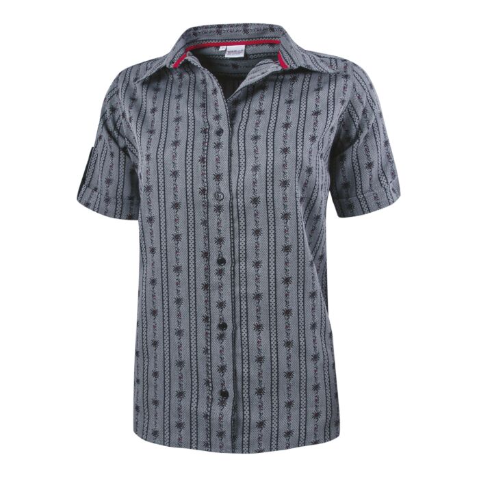 Kurzarm-Edelweissbluse Damen Coolmax System