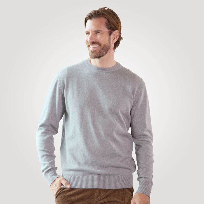Rundhals-Pullover Baumwolle günstig ⋆ Lehner Versand