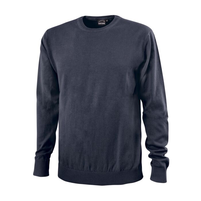 Rundhals-Pullover Baumwolle