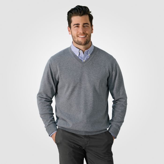 Image of Artime V-Neck-Pullover, grau meliert bei Lehner Versand Schweiz