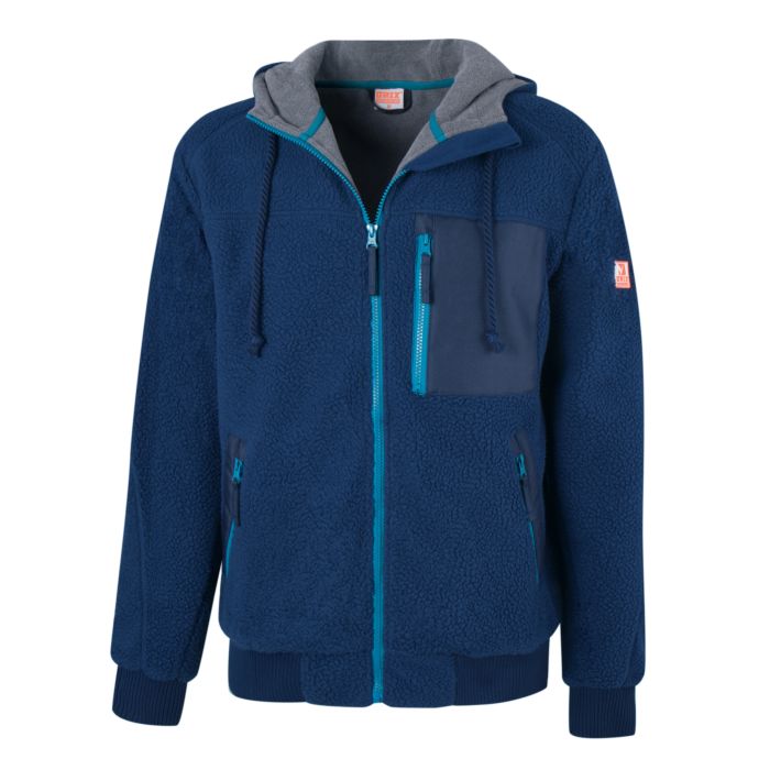 Image of Orix Faserpelz-Jacke mit Kapuze, marine, XXL bei Lehner Versand Schweiz