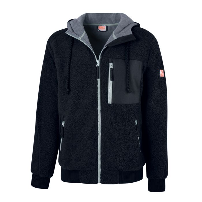 Image of Orix Faserpelz-Jacke mit Kapuze, schwarz, XXL bei Lehner Versand Schweiz