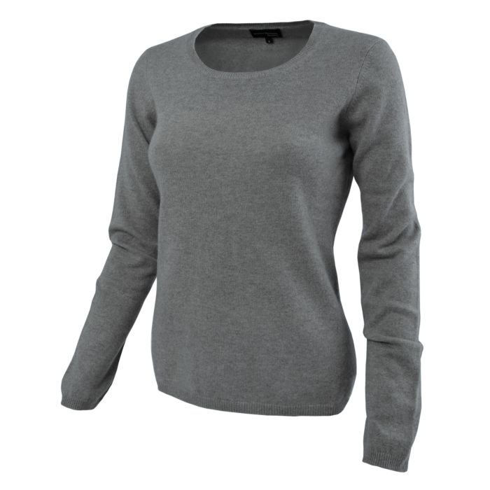 Image of Enrico Rosselli Cashmere Damen-Rundhalspullover, anthrazit, XL bei Lehner Versand Schweiz