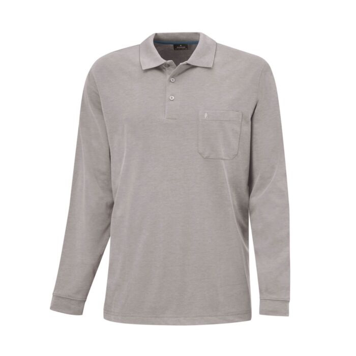 Ragman Herren-Poloshirt langarm uni main product photo