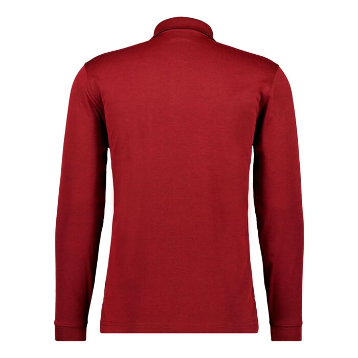 Polo Ragman uni à manches longues pour hommes