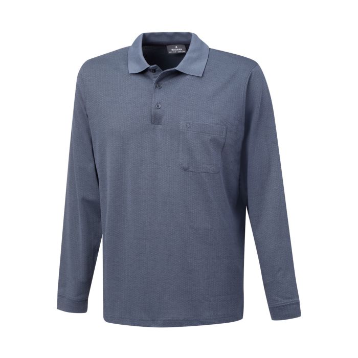 Image of Ragman Herren-Poloshirt langarm, graublau, Xxxl bei Lehner Versand Schweiz
