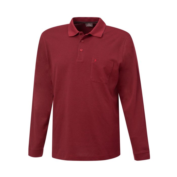 Image of Ragman Herren-Poloshirt langarm, bordeaux, Xxxl bei Lehner Versand Schweiz