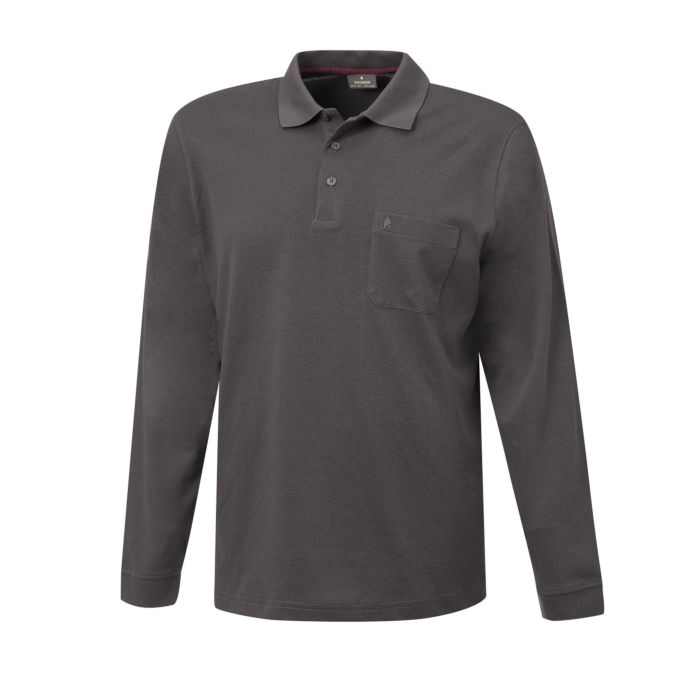 Image of Ragman Herren-Poloshirt langarm, anthrazit, XXL bei Lehner Versand Schweiz