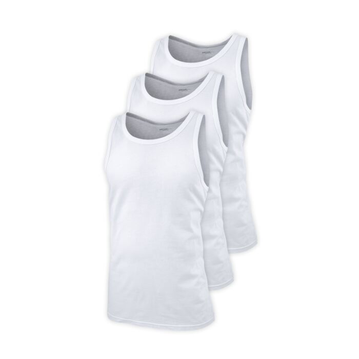 3er Pack Herren Unterhemden Baumwolle