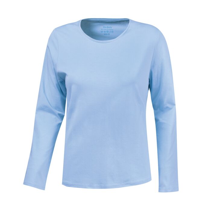 Basic Langarm-Shirt uni