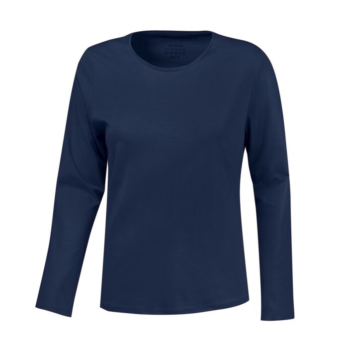 Basic Langarm-Shirt uni