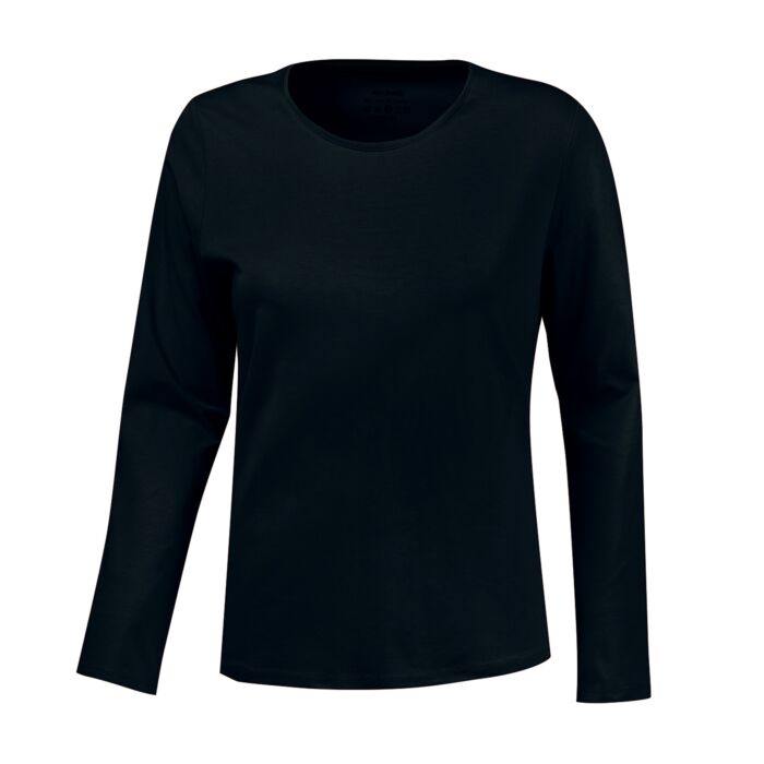 Basic Langarm-Shirt uni