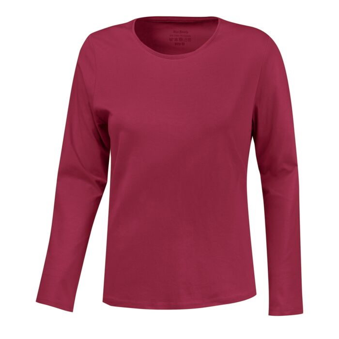 Basic Langarm-Shirt uni