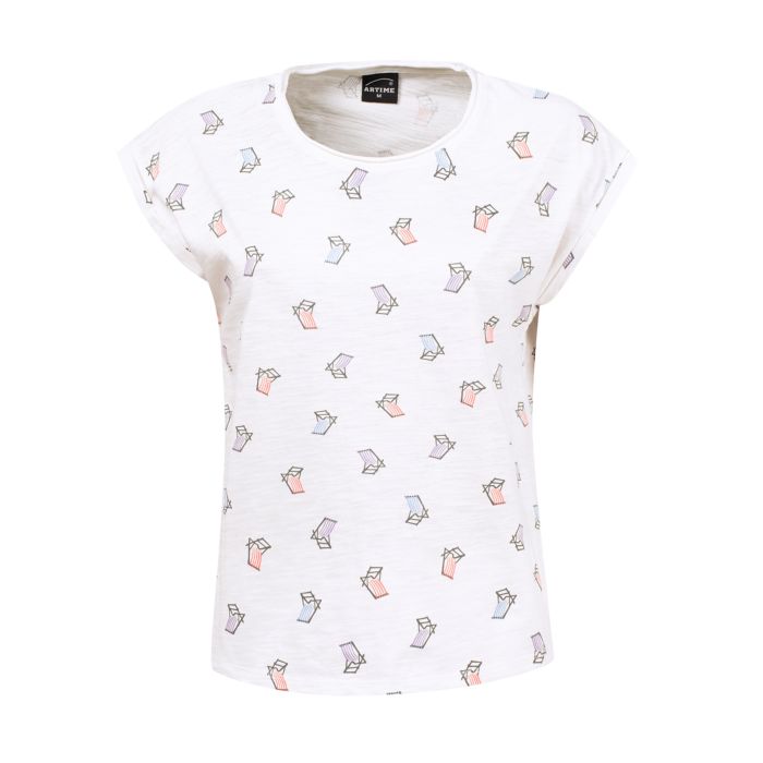 Image of Artime Buntes T-Shirt, offwhite bei Lehner Versand Schweiz