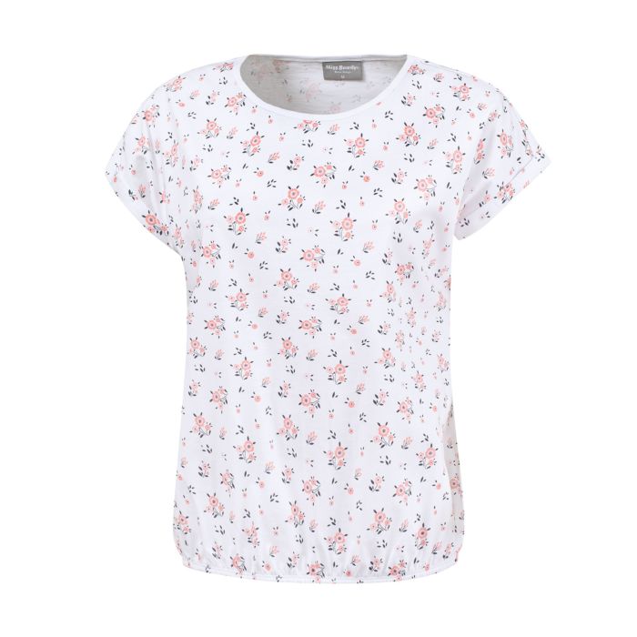 Image of Miss Beverly T-Shirt mit Blumenprint, weiss bei Lehner Versand Schweiz