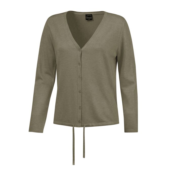 V-Neck Cardigan geknöpft