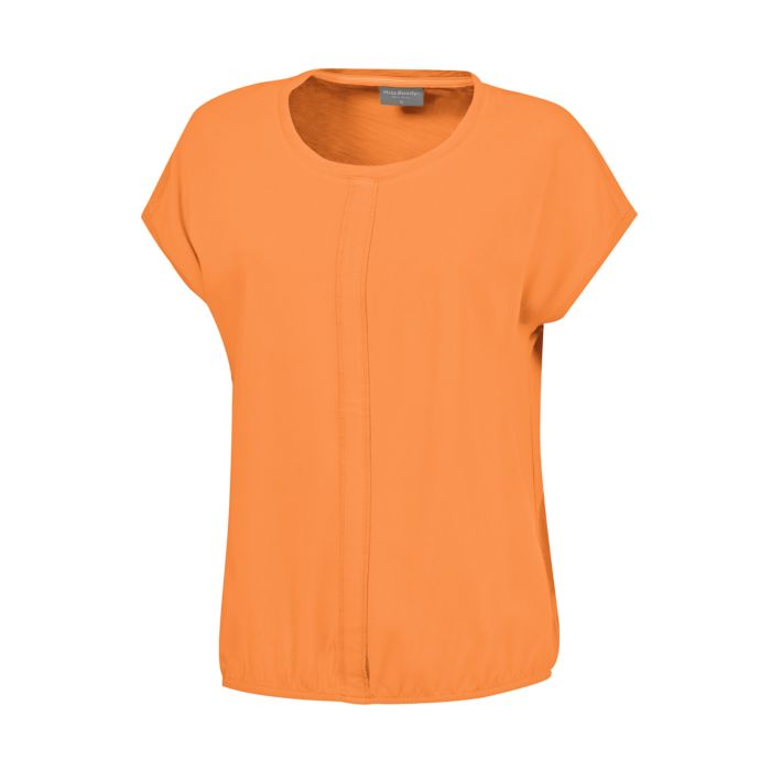 Image of Miss Beverly T-Shirt in Materialmix, mandarine, XL bei Lehner Versand Schweiz