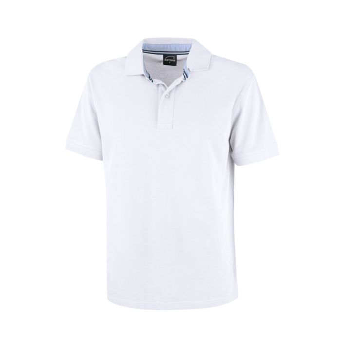 Image of Artime Polo-Piqué-Shirt Herren, weiss bei Lehner Versand Schweiz