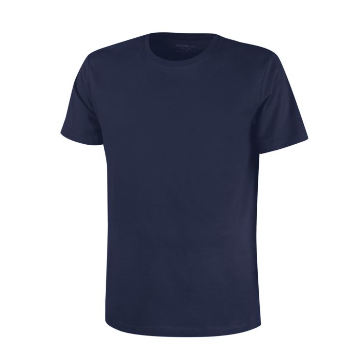 Image of Artime Herren Basic T-Shirt uni, marine bei Lehner Versand Schweiz