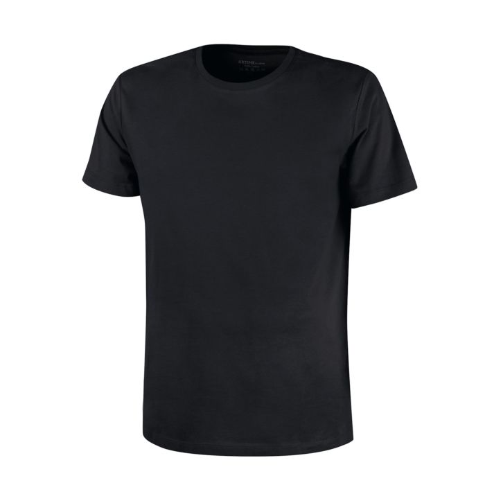Image of Artime Herren Basic T-Shirt uni, schwarz, L bei Lehner Versand Schweiz