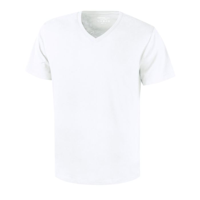 Image of Artime Herren Basic T-Shirt V-Neck, weiss, XL bei Lehner Versand Schweiz