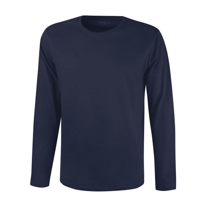 Image of Artime Langarm Basic Shirt Herren, marine, XXL bei Lehner Versand Schweiz