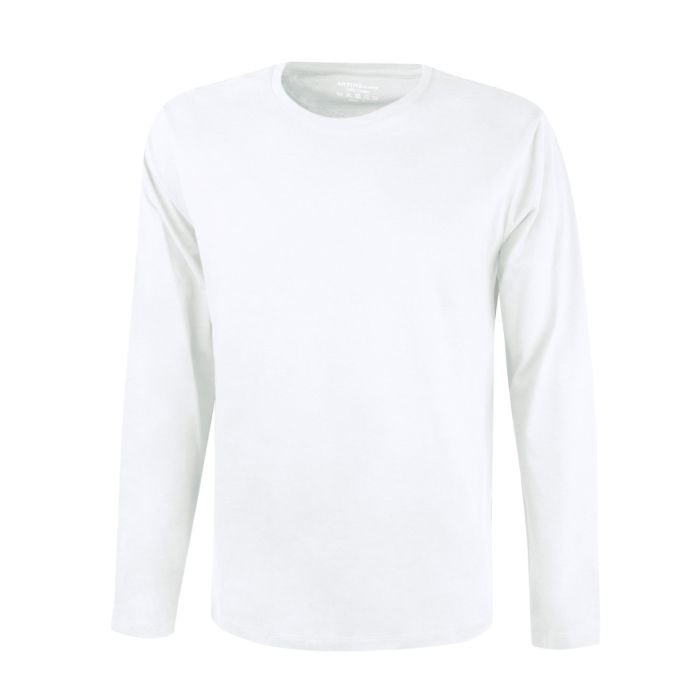Image of Artime Langarm Basic Shirt Herren, weiss bei Lehner Versand Schweiz