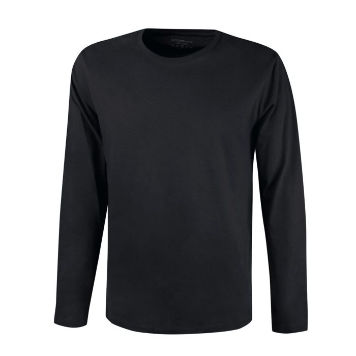 Image of Artime Langarm Basic Shirt Herren, schwarz, XXL bei Lehner Versand Schweiz