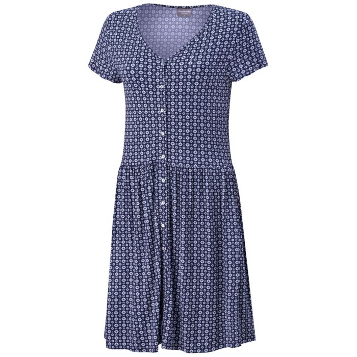 Jersey-Kleid durchgeknöpft