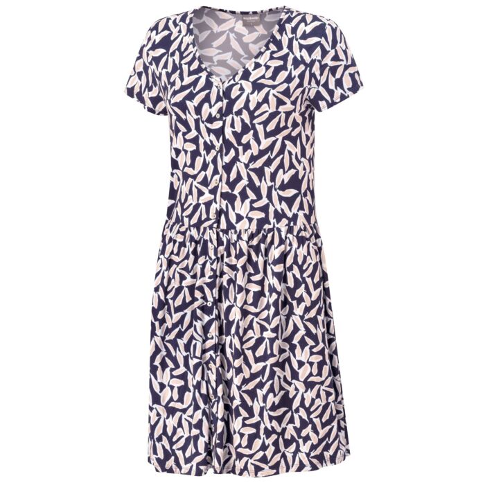 Jersey-Kleid durchgeknöpft