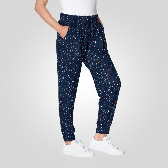 Bedruckte Jerseyhose lang