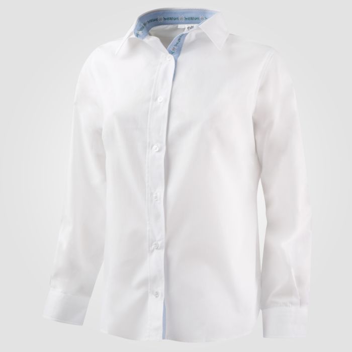 Image of Damen Bluse weiss mit Edelweisseinsatz, XXL bei Lehner Versand Schweiz