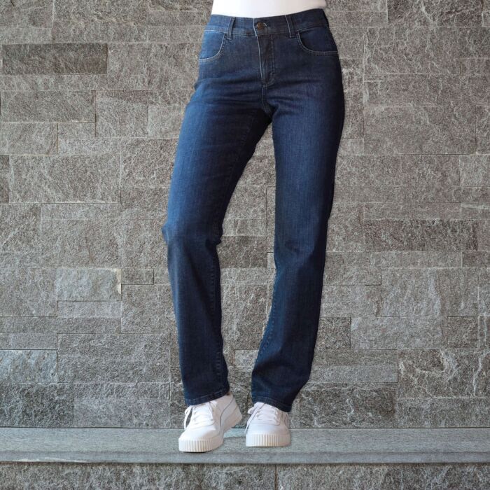 Jean Angels Dolly de coupe straight fit, à canons droits