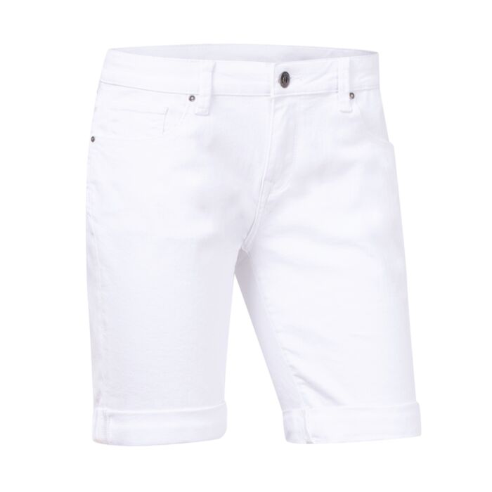 Short jean 5-pockets à revers main product photo