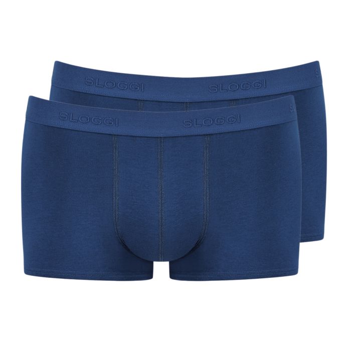 Image of Sloggi Men Slip Basic Hipster Duo-Pack, marine, 54 bei Lehner Versand Schweiz