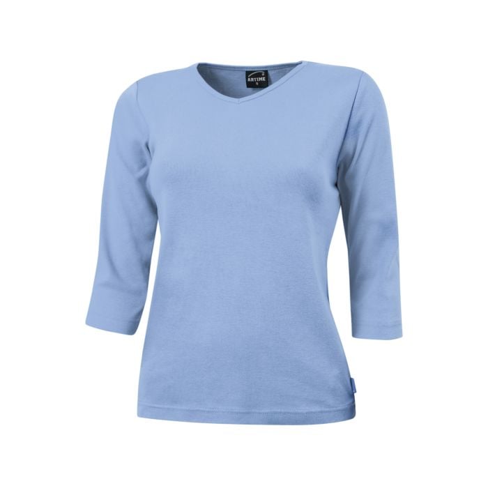 Shirt Lehner Versand Ripp 3/4 bestellen ⋆ V-Neck Arm