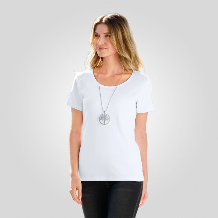 Angenehmes Rundhals Damen T-Shirt