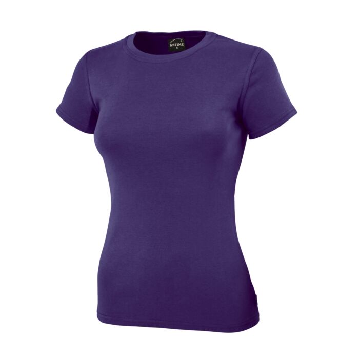 Angenehmes Rundhals Damen T-Shirt
