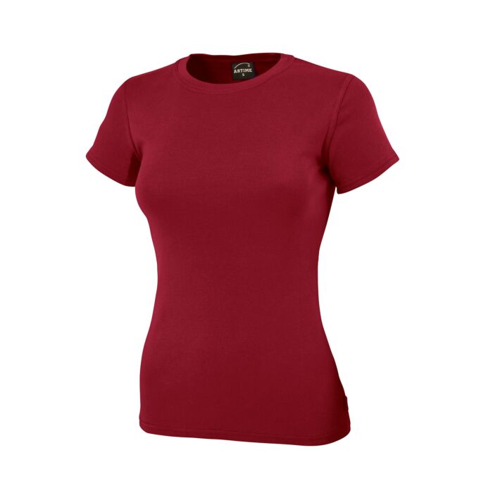 Angenehmes Rundhals Damen T-Shirt
